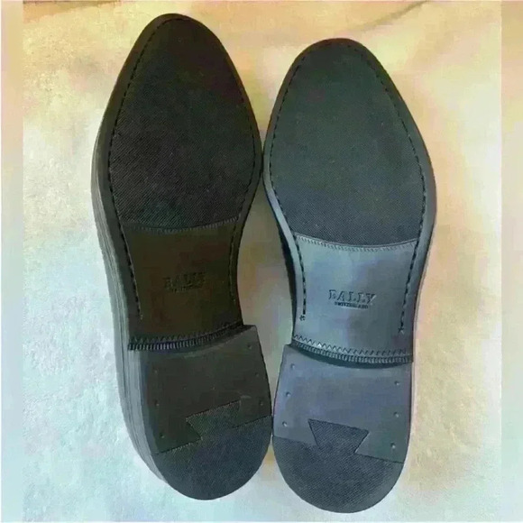 Bally- Men's "Cathio" Black Leather Loafer With Horse Bit Buckle U.S. Size 7.5 D - Picture 8 of 12